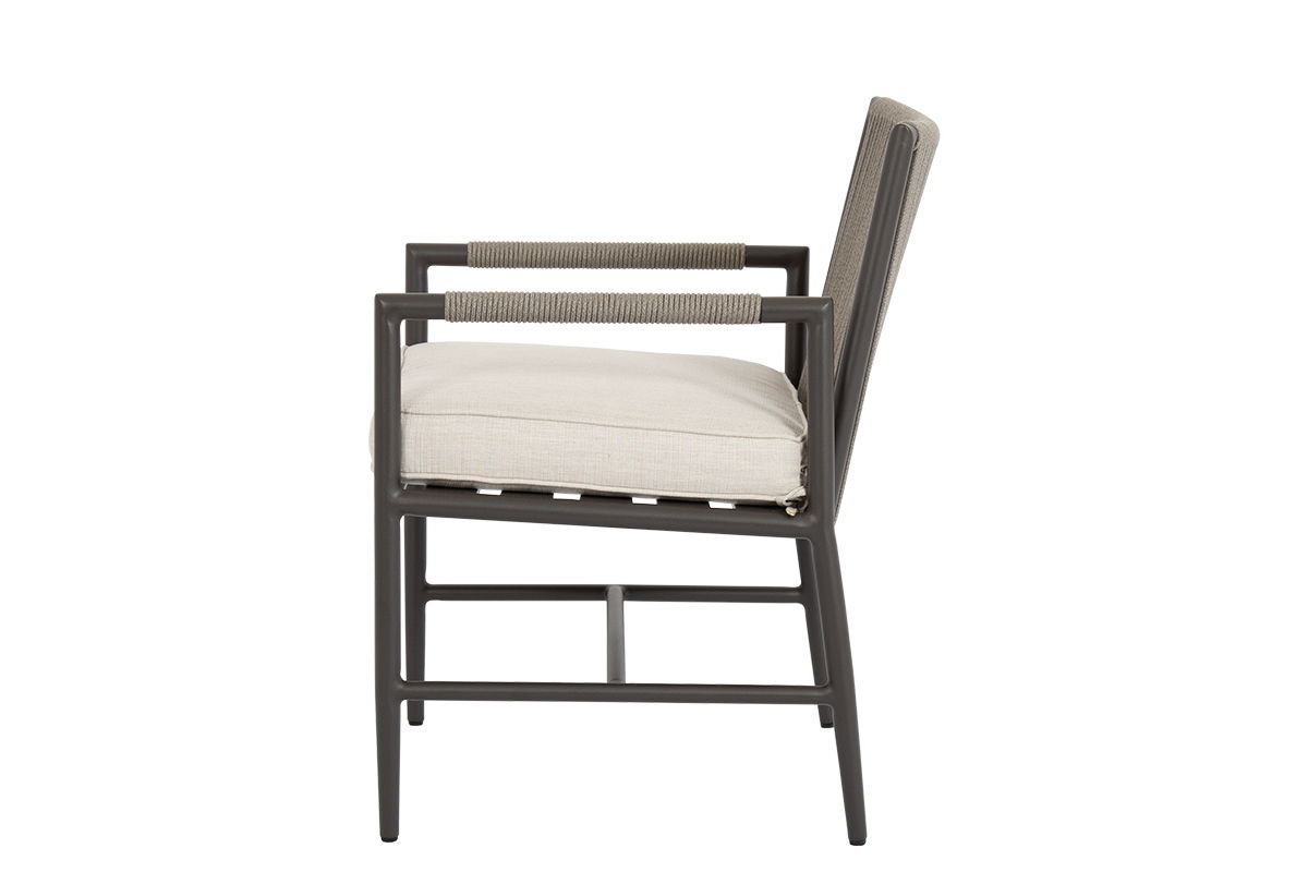 Pietra - Dining Chair, No Welt - Echo Ash / Dark Gray