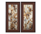 Reflected Sunshine - Framed Print (Set of 2) - Dark Brown / Gold