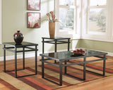 Laney - Black - Occasional Table Set (Set of 3)