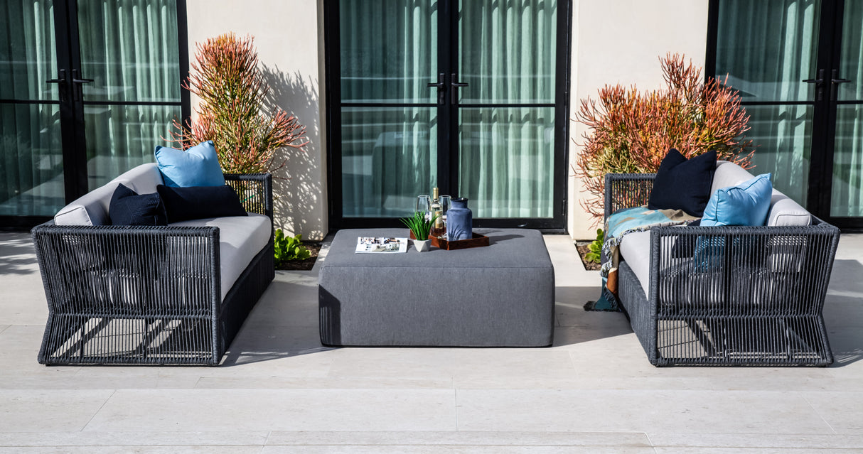 48" Square Coffee Table/Ottoman - Heritage Granite