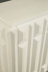 Ornawel - Distressed White - Accent Cabinet