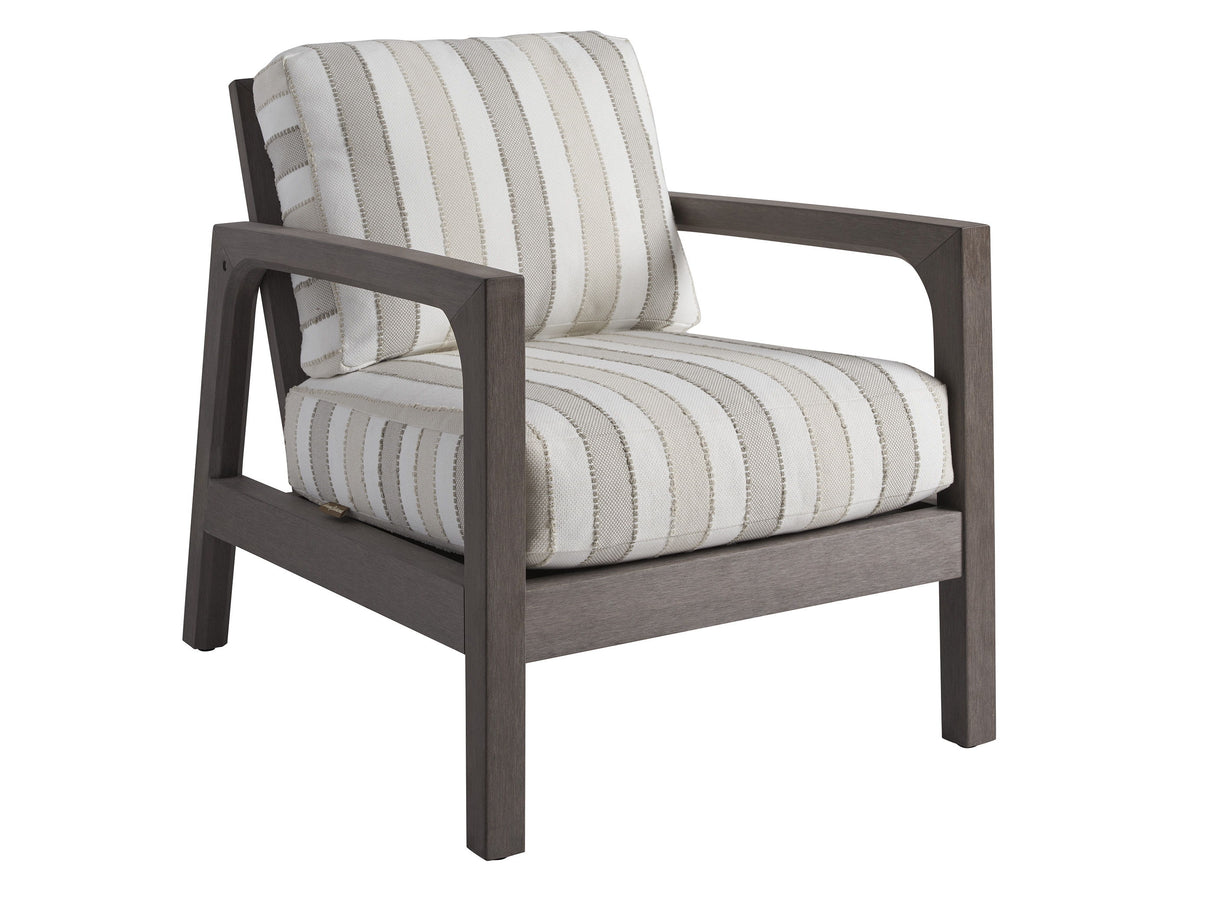 Mozambique - Wing Chair - Beige / Dark Brown