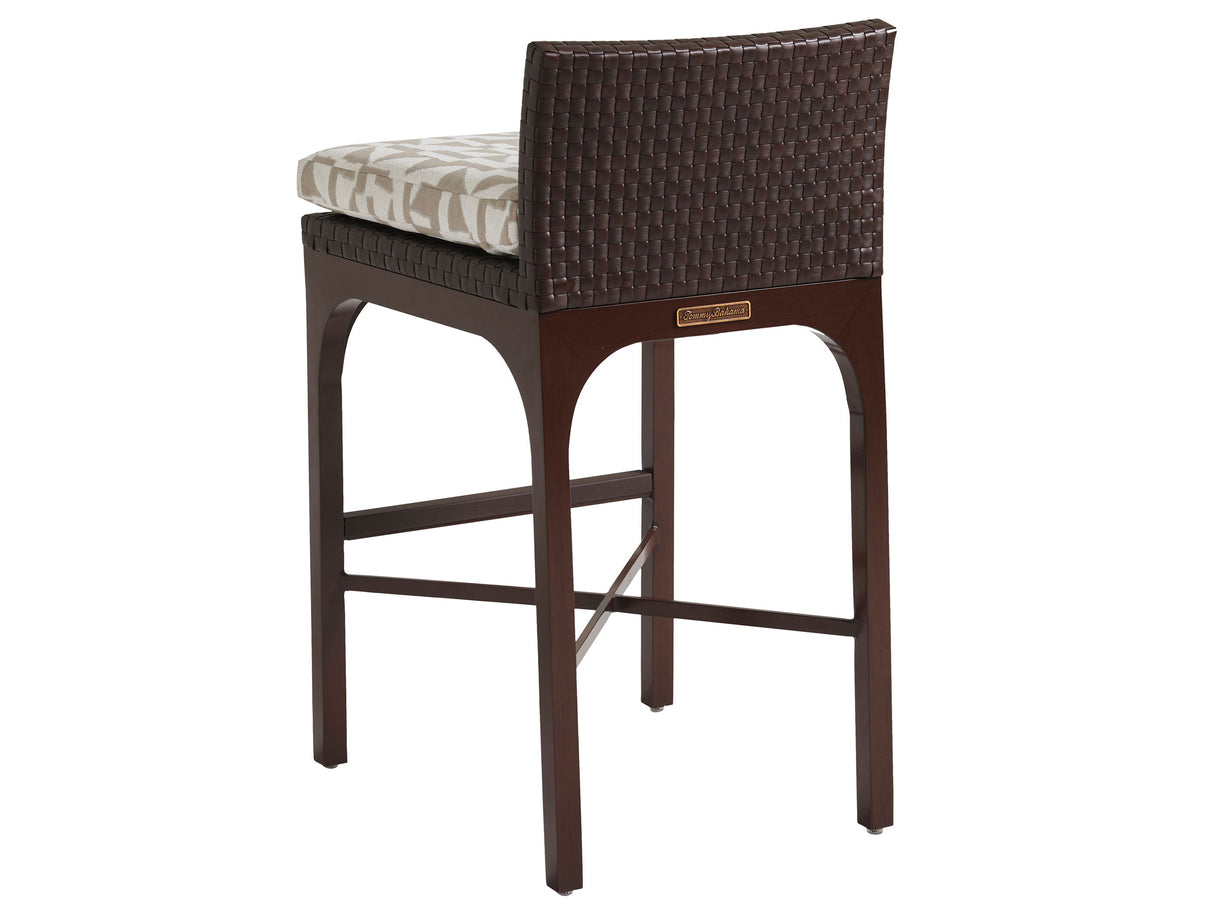 Abaco - Bar Stool - Dark Brown / Beige