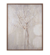 Dogwood Branches - Framed Print - Brown