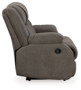 First Base - Gunmetal - Reclining Loveseat