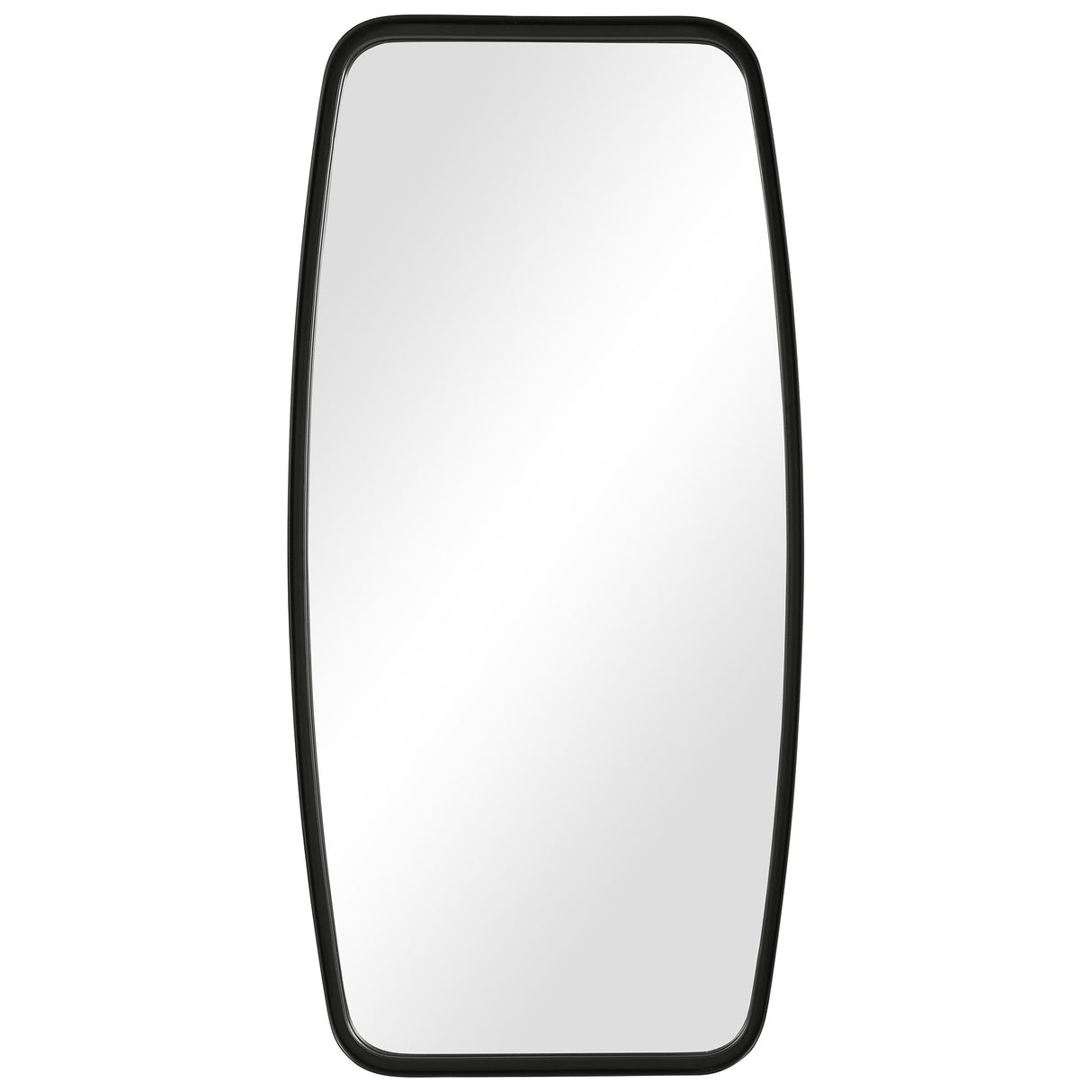 Mirror With Unique Frame - Matte Black