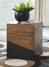 Trailbend - Brown / Gunmetal - Accent Table