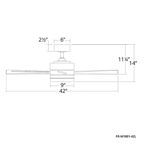 Wynd 42" Ceiling Fan w/ Light