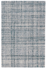 Harris Blue/Ivory Hand Micro Hooked Wool Rug - 8'x10'