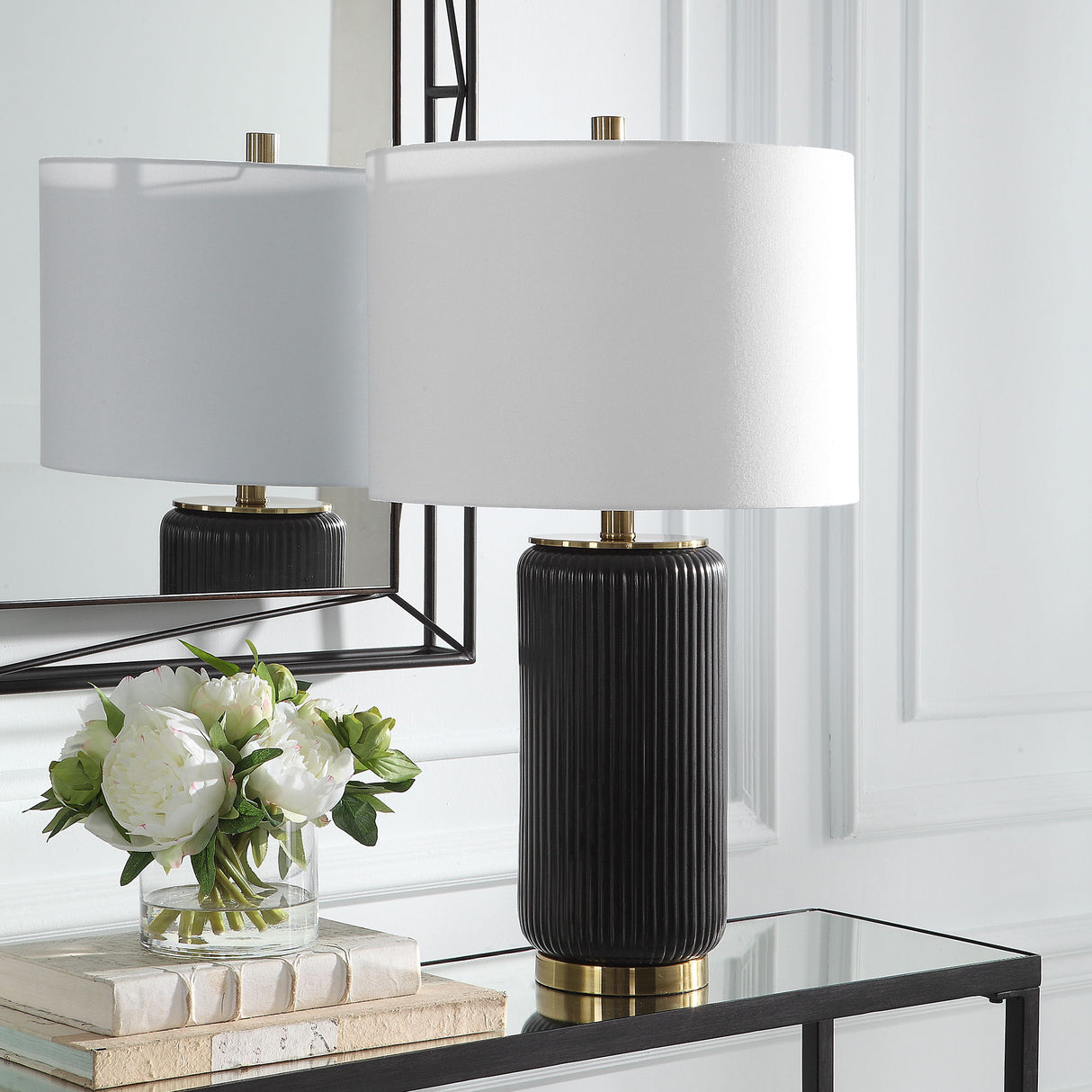 Table Lamp - Black & Gold