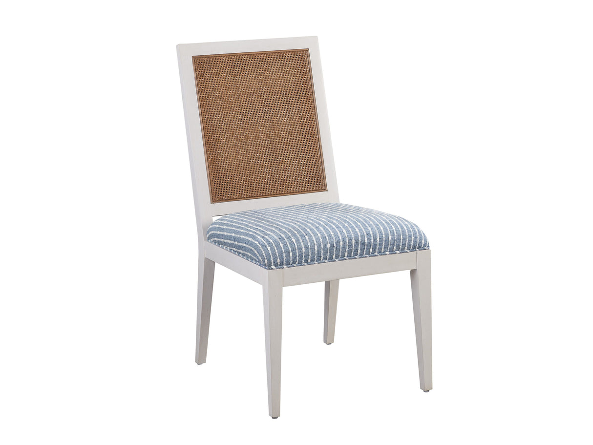 Laguna - Smithcliff Woven Side Chair - White / Blue