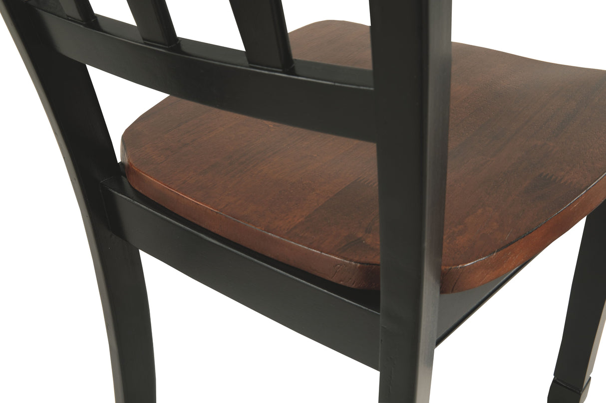 Owingsville - Black / Brown - Dining Room Side Chair (Set of 2)