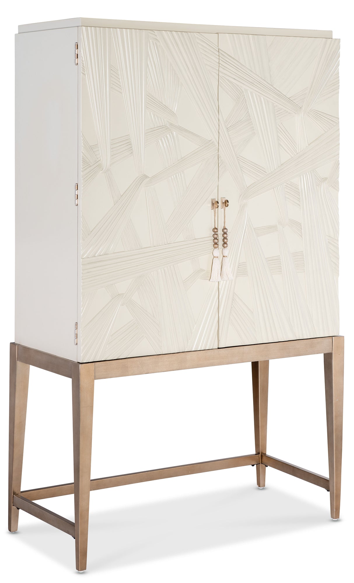 Melange - Dream Weaver Bar Cabinet - White