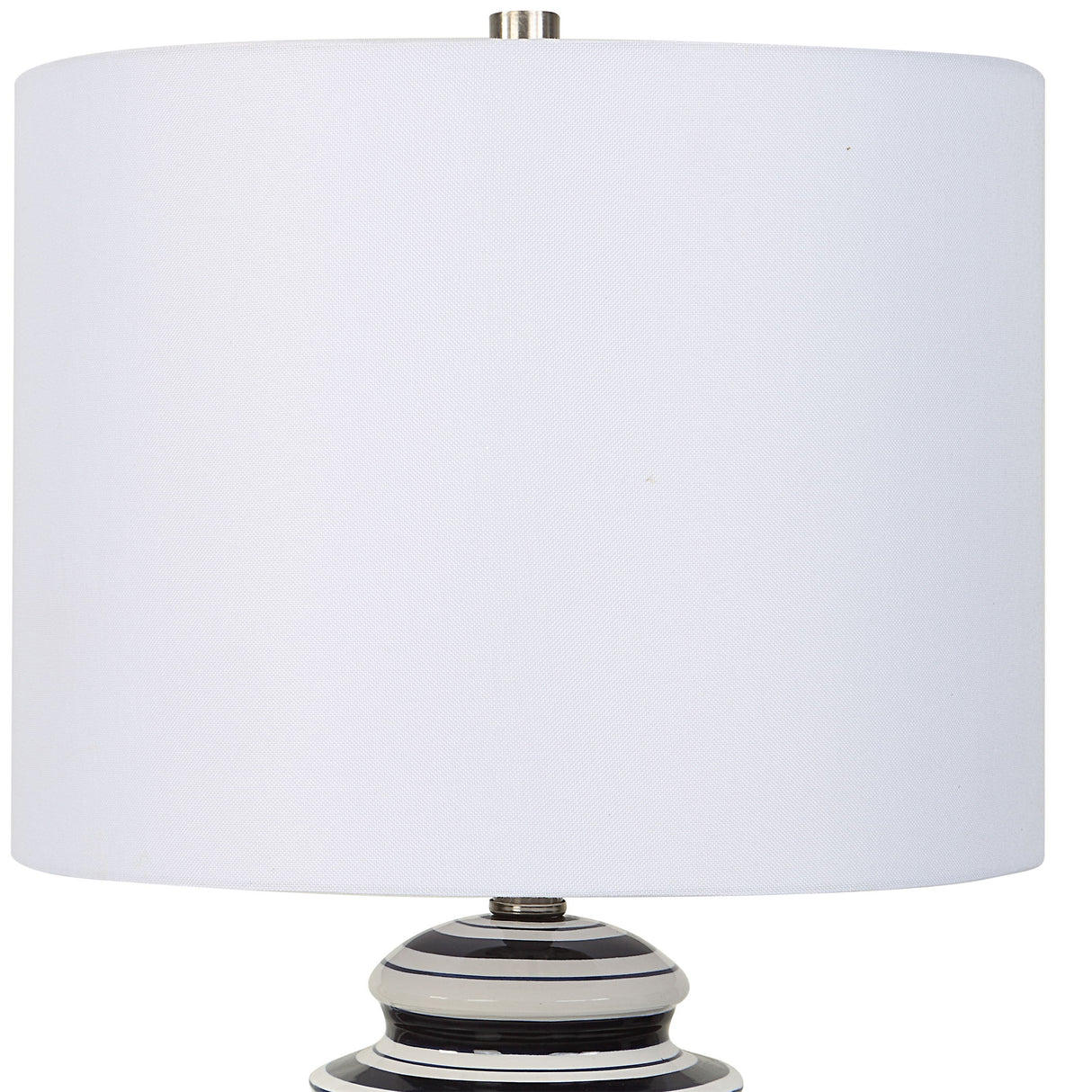 Table Lamp - Navy & White