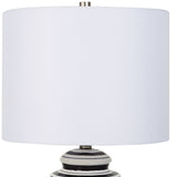 Table Lamp - Navy & White