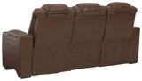 Backtrack - Chocolate - Pwr Rec Sofa With Adj Headrest