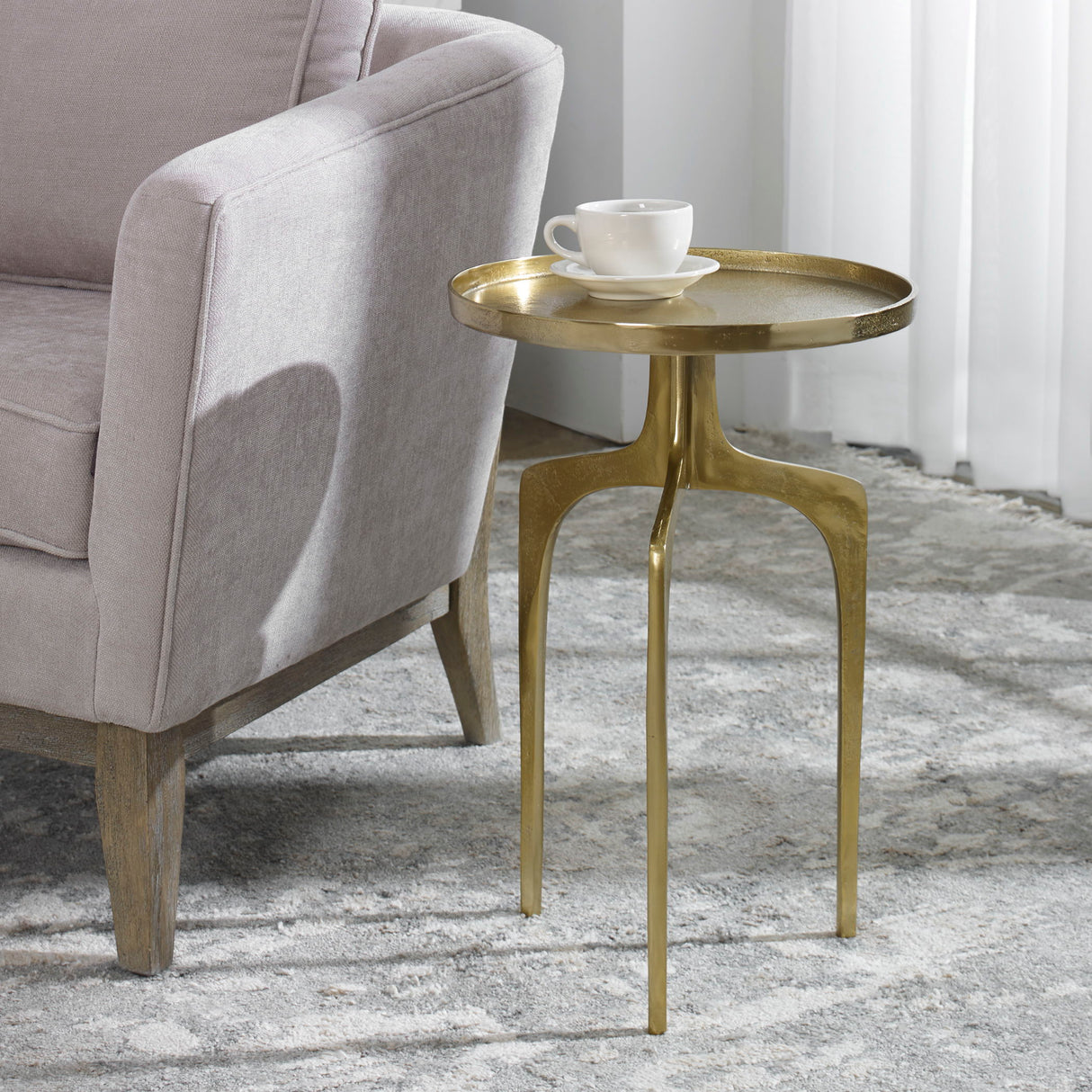 Accent Table - Soft Gold