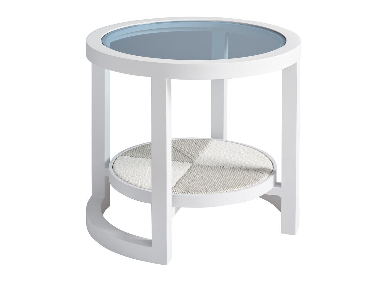 Ocean Breeze Promenade - Round End Table - White