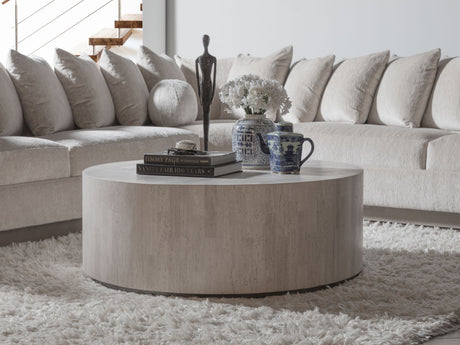 Signature Designs - Cassio Round Cocktail Table - Beige