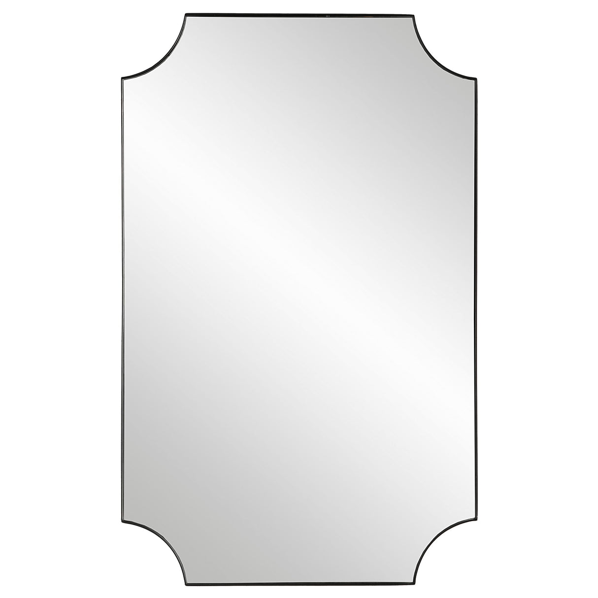 Mirror With Solid Frame - Satin Black