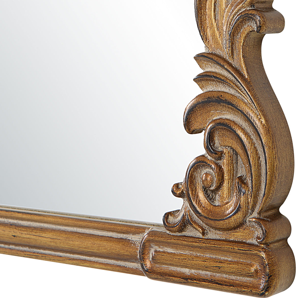 Baroque Style Mirror - Antique Gold