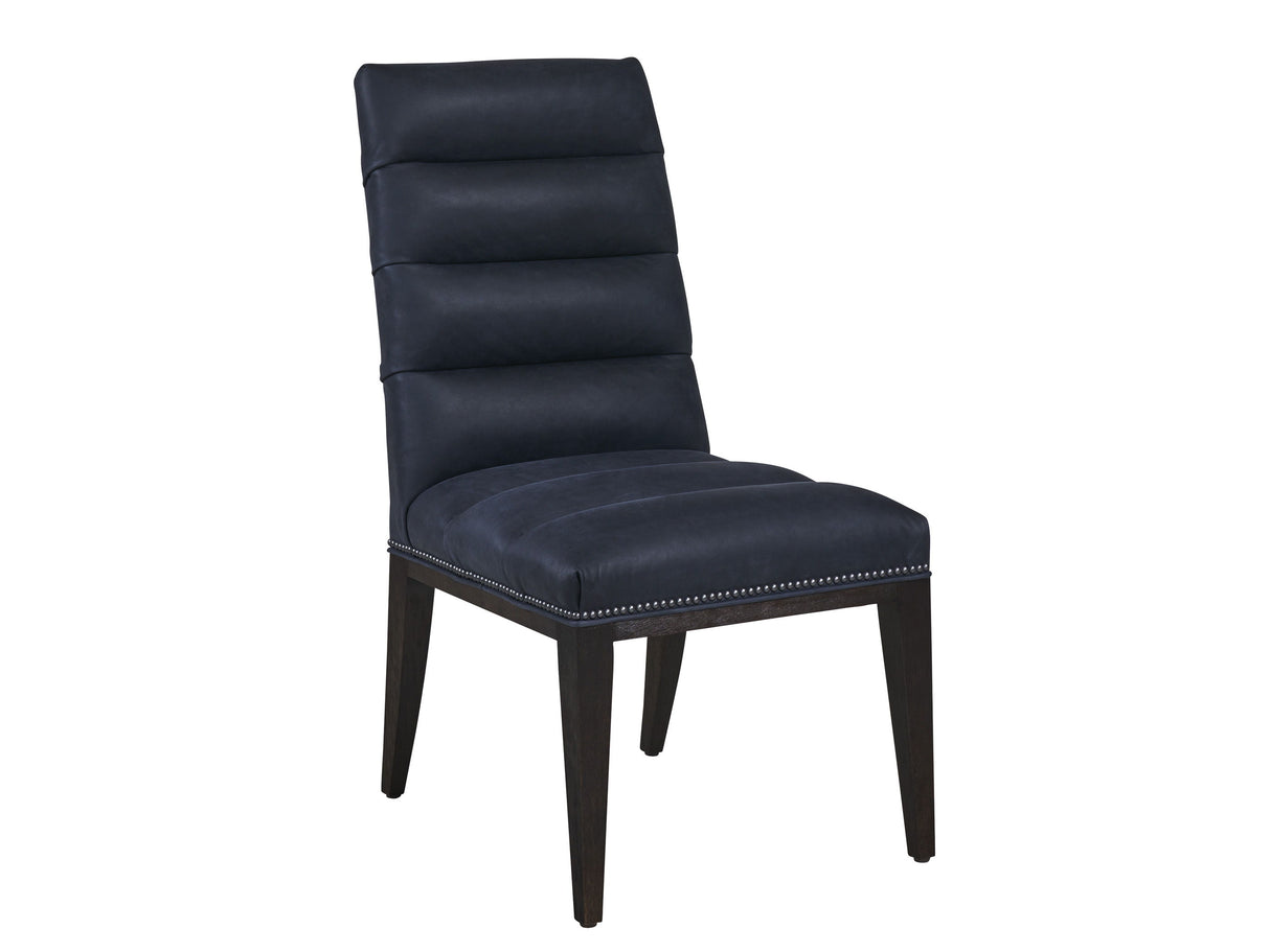 Zanzibar - Raines Leather Side Chair - Black