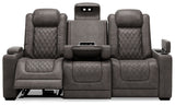 Hyllmont - Gray - Pwr Rec Sofa With Adj Headrest