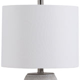 Table Lamp - Gray & White