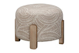 Willow - Accent Ottoman - Khaki Swirl