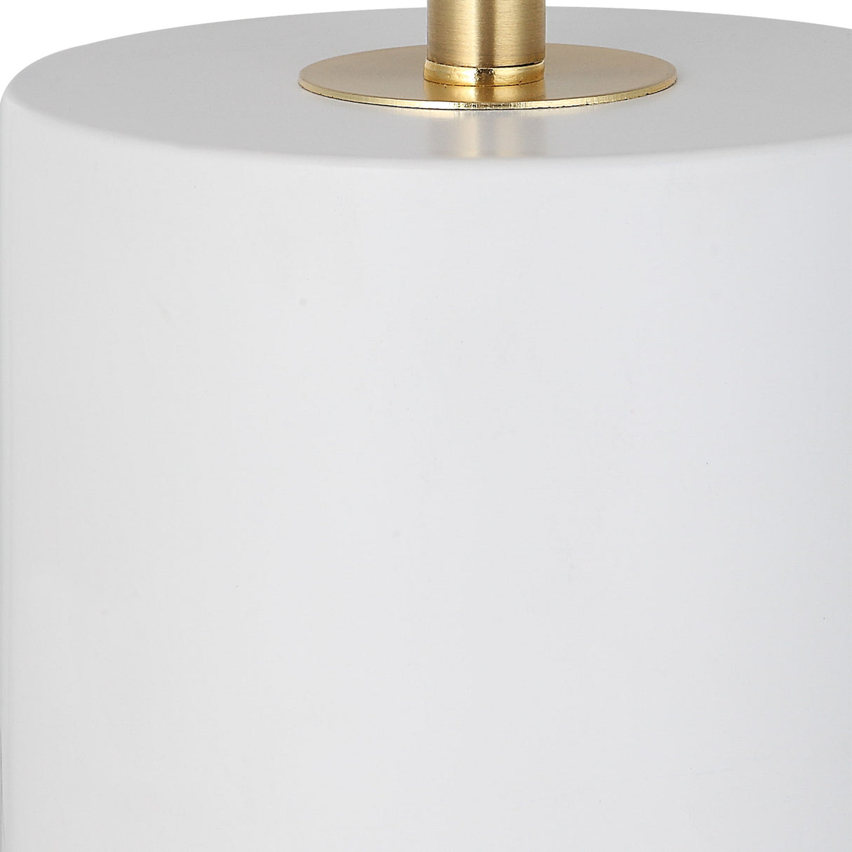 Table Lamp Metal Base - White