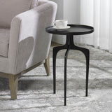 Accent Table - Raw Dark Brown