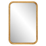 Mirror Mirror With Hammered Frame - Lightly Antiqued Gold