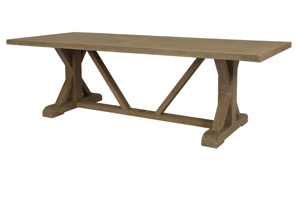 Coastal Teak - Trestle Dining Table - Teak