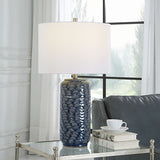 Table Lamp - Blue & White