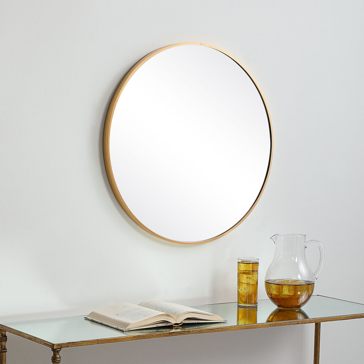 Plain Mirror - Brushed Gold