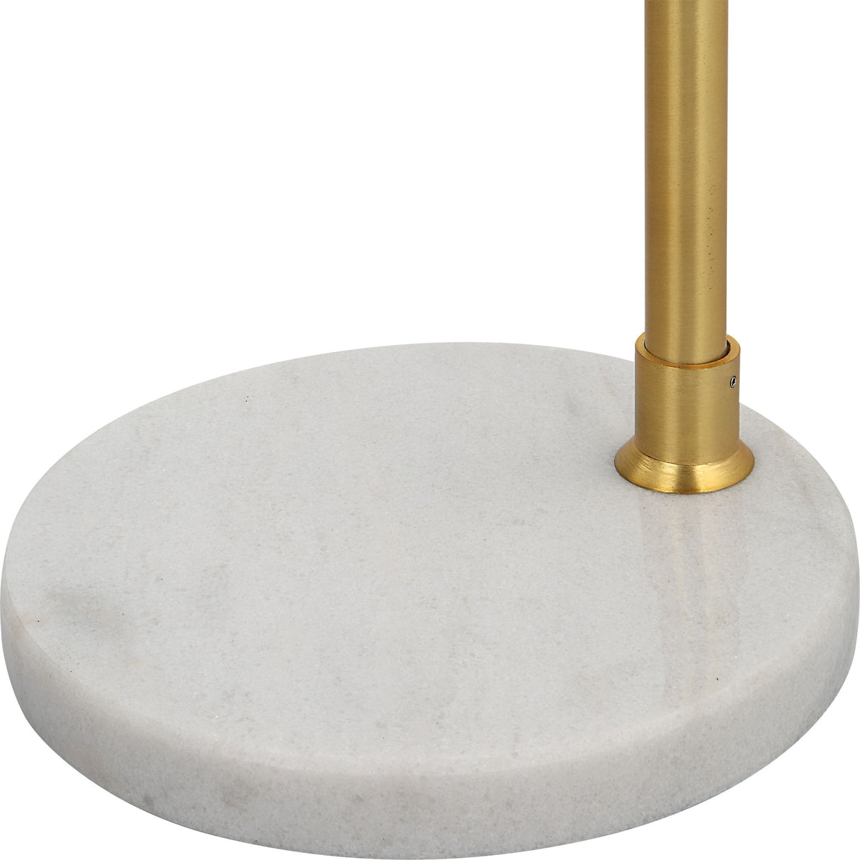 Floor Lamp - Gold & White