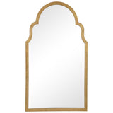 Shaped Arch Top Frame Mirror - Gold Leaf