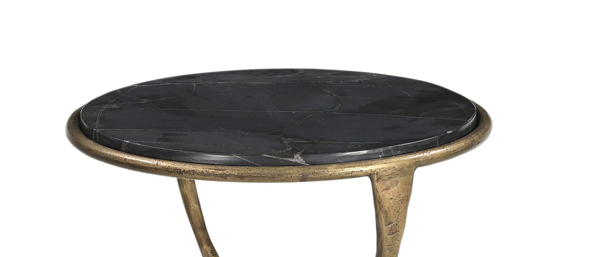 Hourglass - Accent Table - Bronze / Black