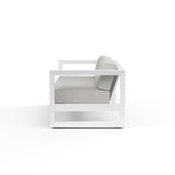 Newport - Club Chair, No Welt - Cast Silver / White