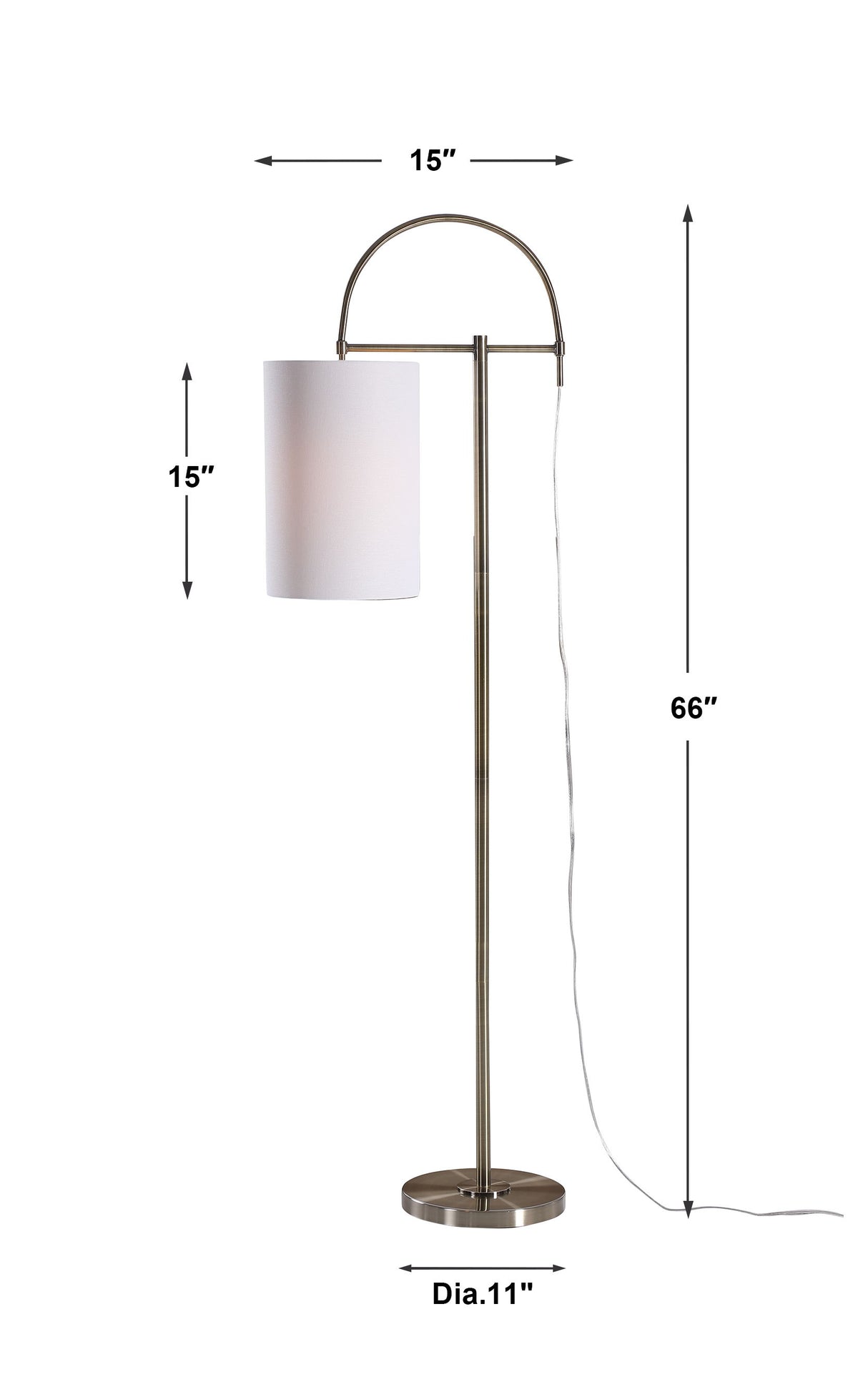 Floor Lamp - Antique Brushed Brass