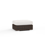 Montecito - Ottoman, With Self Welt - Canvas Flax / Dark Brown