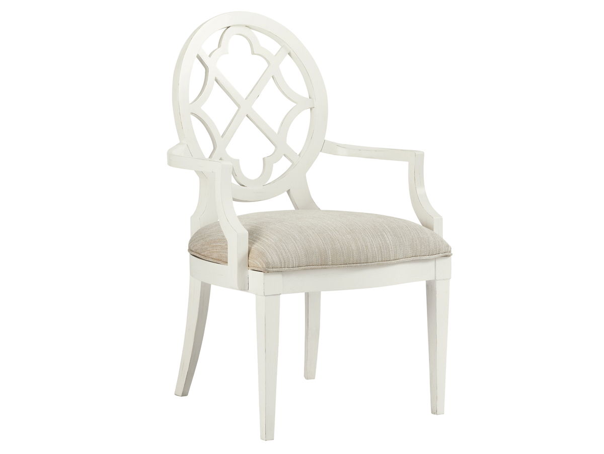 Ivory Key - Mill Creek Arm Chair| - White / Beige