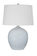 Lyance - Table Lamp - Light Blue / Cream