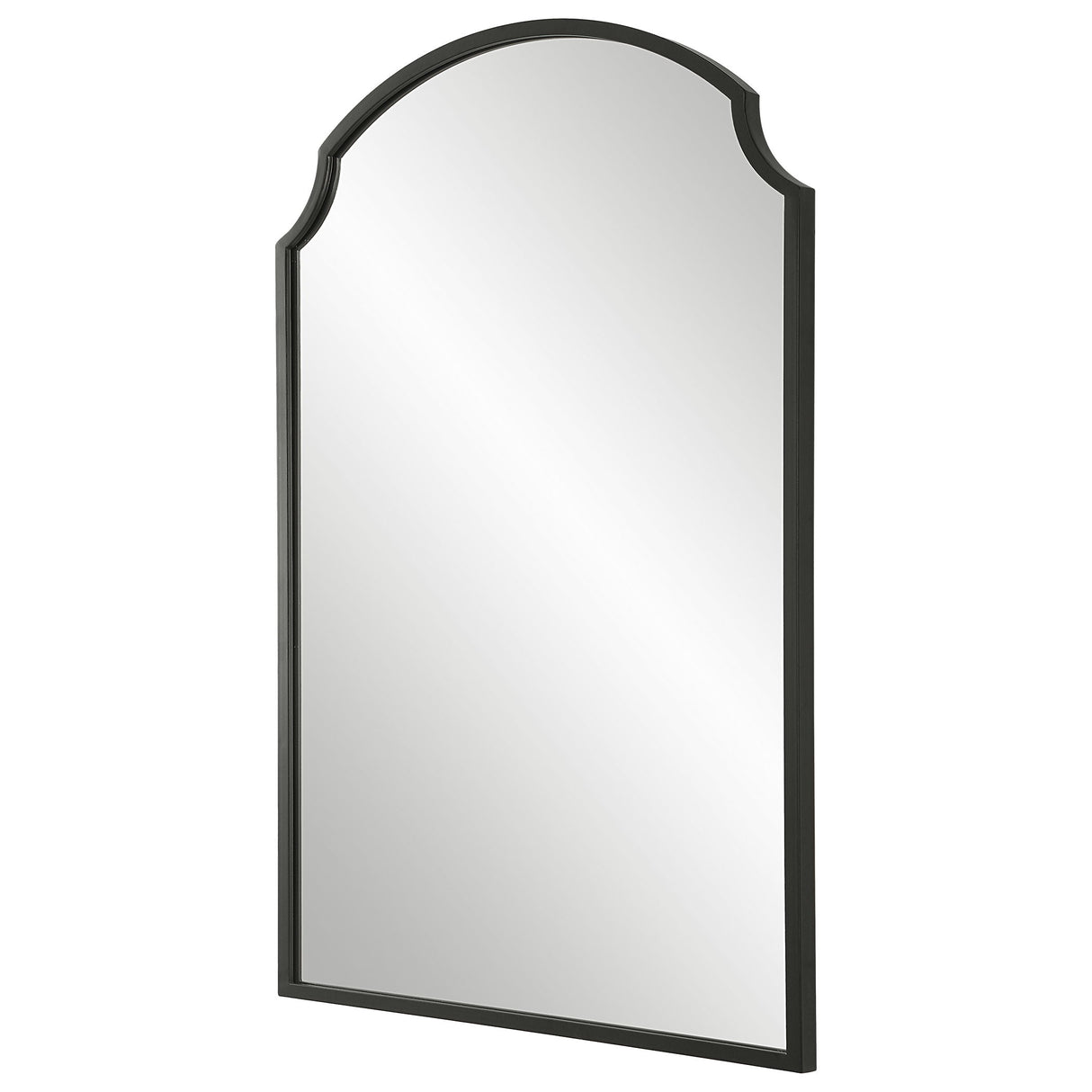 Beautiful Arch Mirror - Satin Black