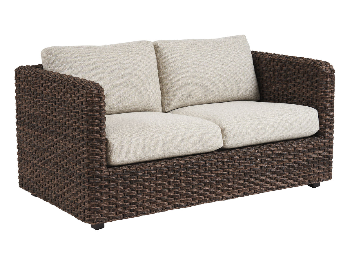 Kilimanjaro - Loveseat - White / Dark Brown