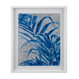 Blue Palm - Framed Print - Blue