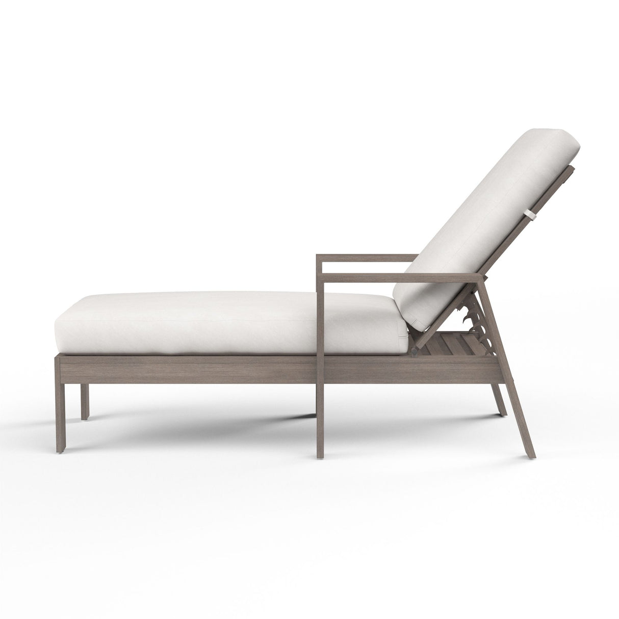 Laguna - Chaise Lounge, No Welt - Canvas Flax / Gray