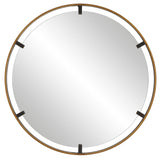 Mirror With Gold Finish On Frame - Dark Bronze