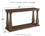 Johnelle - Gray - Sofa Table