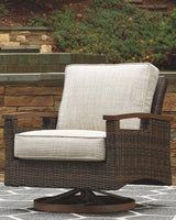 Chatham Railroad  - Medium Brown - Swivel Lounge Chair (2/CN)